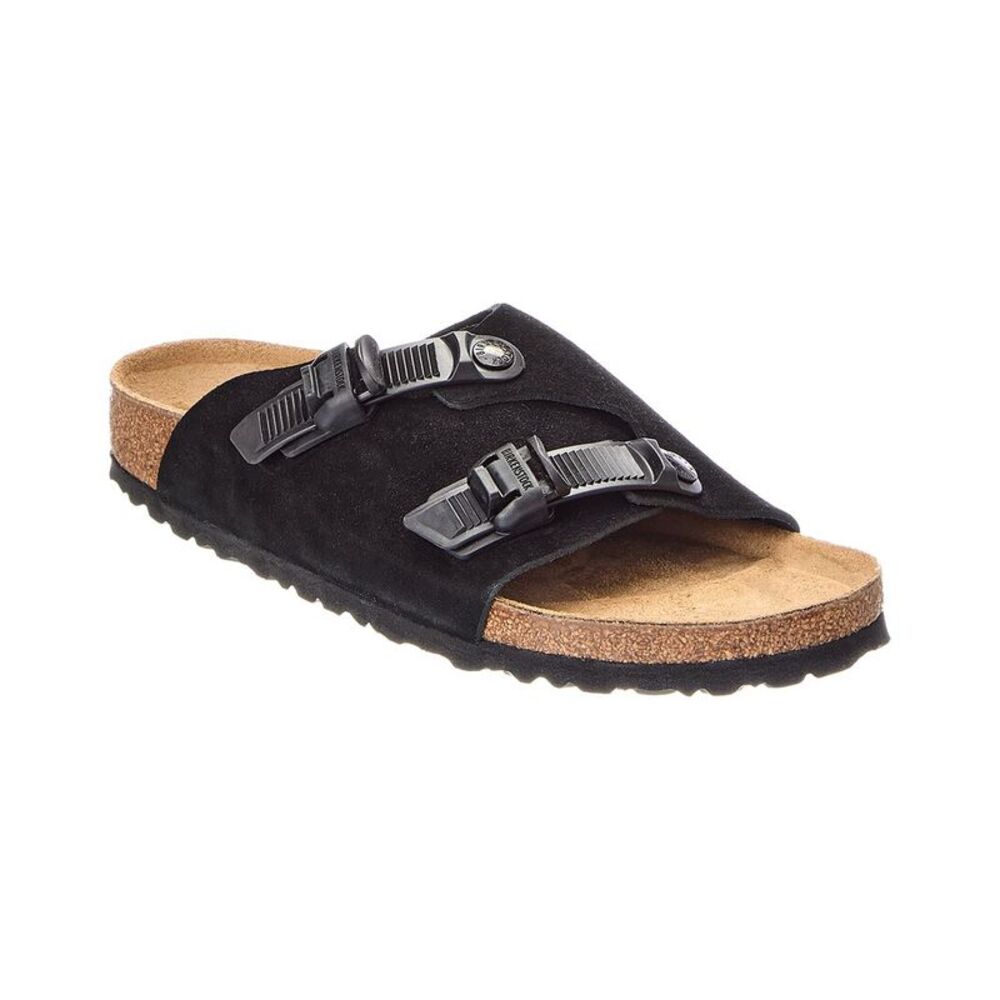 Birkenstock Zurich Tech Narrow Suede Sandal, Black